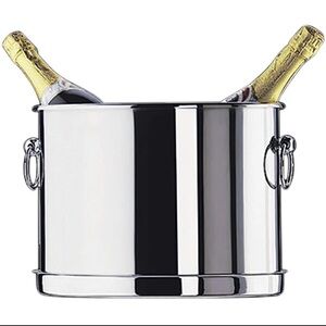 Fortessa Holloware 9" Oval Double Bottle Stainless Steel Wine / Champagne Bucket